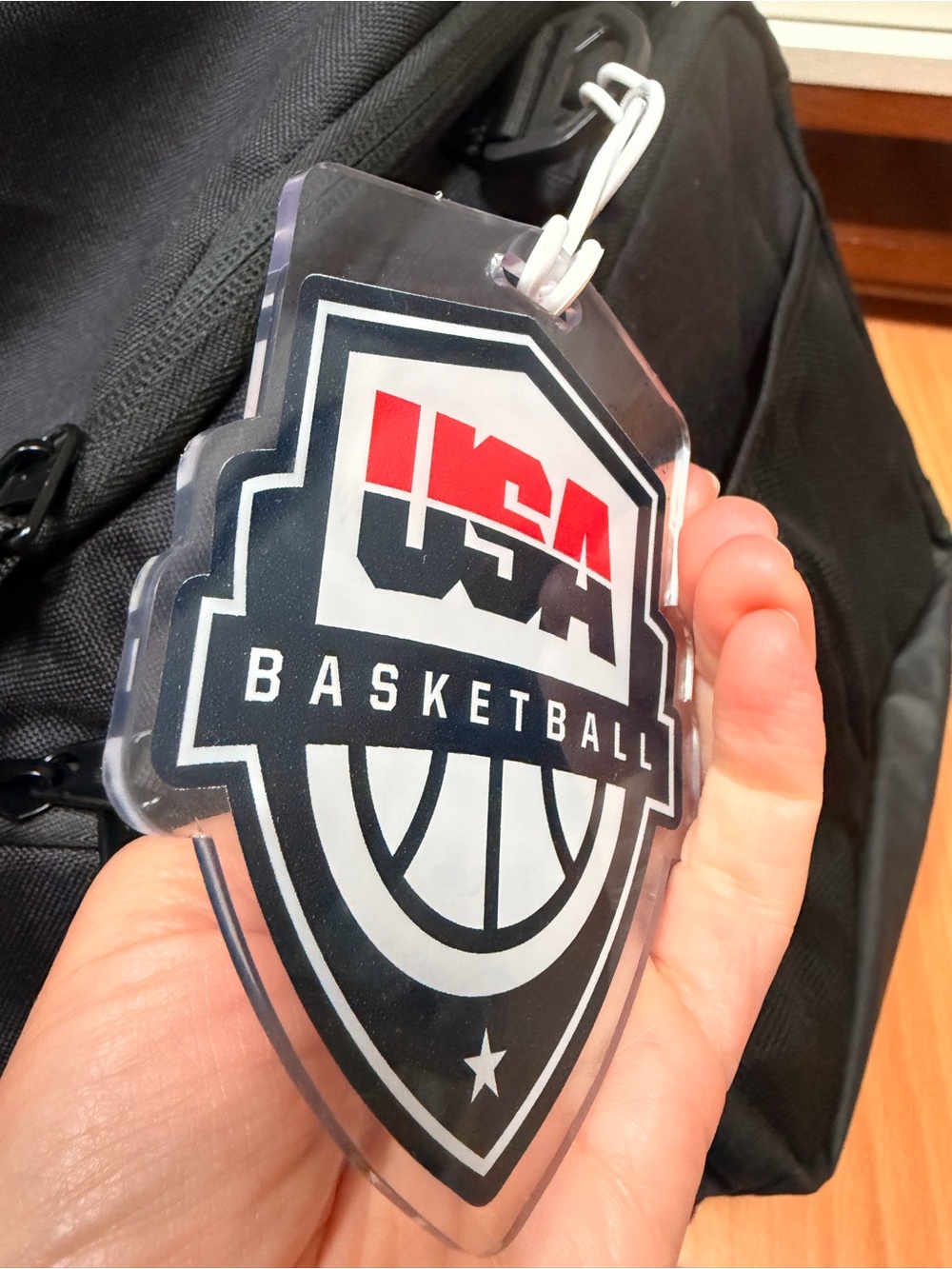 Nike OLYMPIC WNBA Team USA Basketball Hoops Elite Black Duffle Bag Kelsey Plum - Picture 10 of 12
